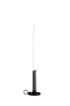 Tradicinė  žvakė dekoruota balta/juoda 42 cm (100vnt.)