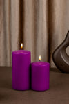 Violetinė cilindrinė žvakė 65/140 (20vnt.)