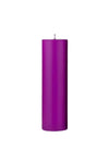 Cilindro formos violetinė žvakė