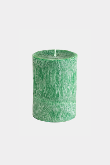 Cilindro formos kvepianti žvakė žalios spalvos, obuolių kvapo (vidutinė - 70/100 mm)