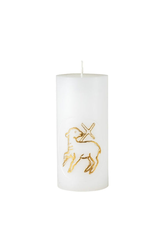 Cilindro formos  žvakė su ornamentu (70/150mm)