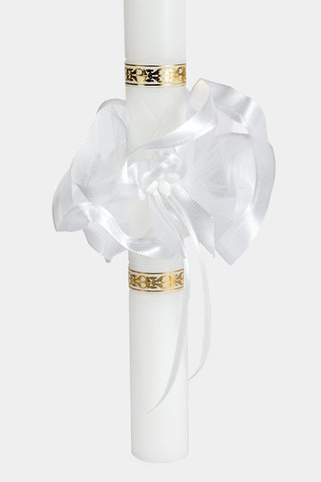 Krikšto žvakės papuošimas