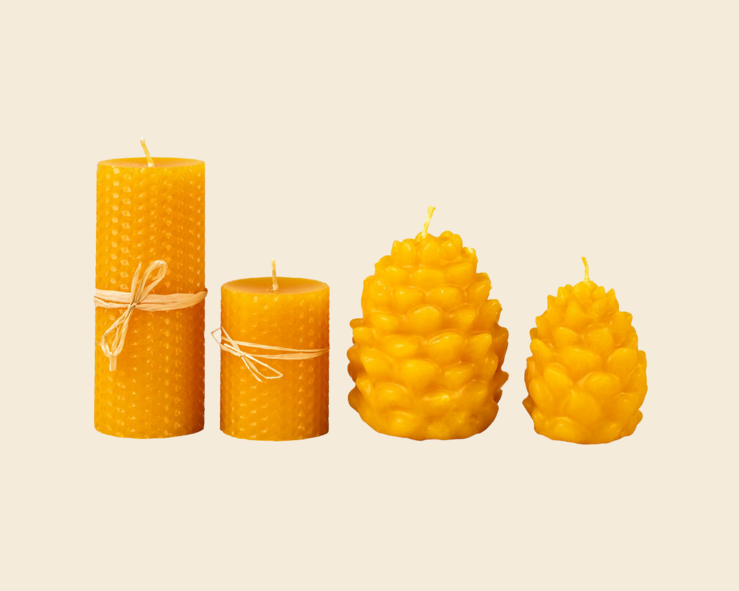 Bičių vaško žvakės