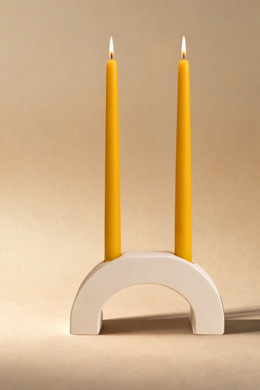 Tradicinės bičių vaško žvakės (7 vnt. / 24 cm)