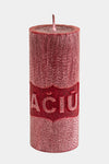 Cilindro formos kvepianti žvakė „Ačiū” 50/120 mm