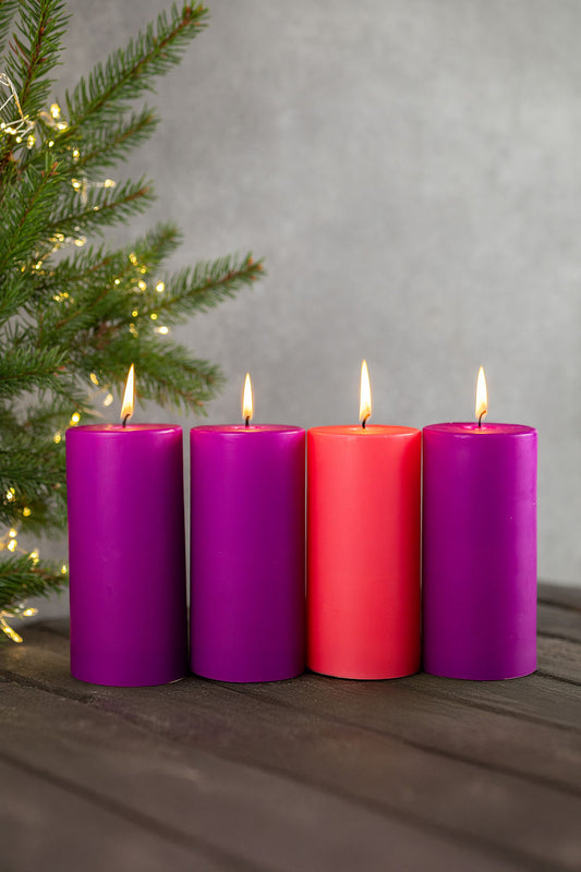 Advento žvakių rinkinys (didelis, 150-250 mm)