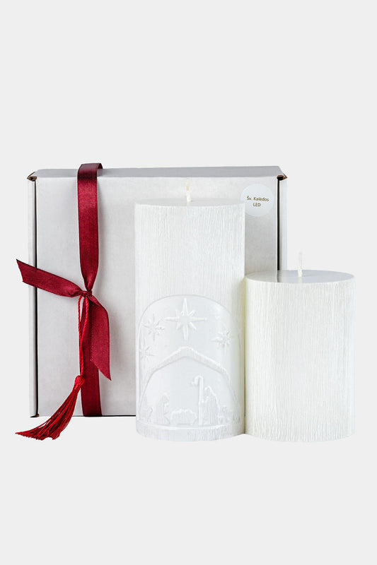 Kalėdinis prabangių žvakių rinkinys