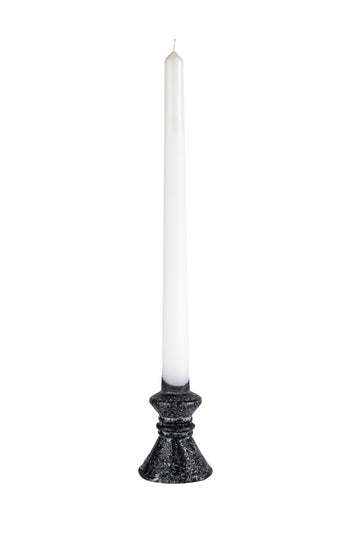 Žvakė "Klasika" balta/juoda 48 cm (16vnt.)