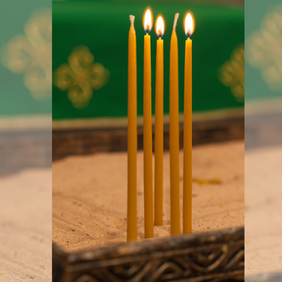 plonos bičių vaško žvakės bažnytiniams stalams