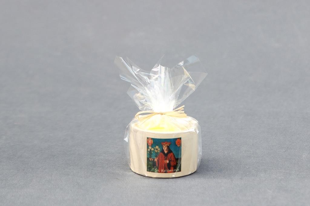 Suvenyrinė žvakė "Molinukas" su Šv. Kazimieru
